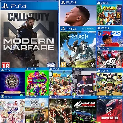 PS4 Games Buy One Or Bundle Up Playstation 4 Game Play on PS5 UK