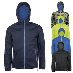 Chaqueta Unisex Impermeable Con Capucha Talla XS - 3XL - Imagen 1 de 8