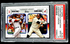2010 Topps Legendary Lineage LL63 Victor Martinez Carlos Santana RC PSA 10 POP 6