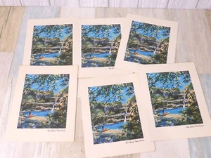 Seven Sacred Pools Maui Hawaii Artist Greeting Cards Set of 6 Vintage - Picture 1 of 5