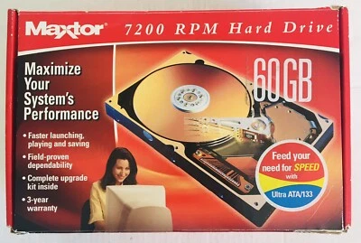 Maxtor  7200 RPM Hard Drive Max Blast Plus 60GB **READ DESCRIPTION** - Image 1 of 4