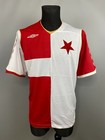 SLAVIA PRAHA  2008 2009 HOME SHIRT SOCCER FOOTBALL JERSEY MENS UMBRO SIZE XXL