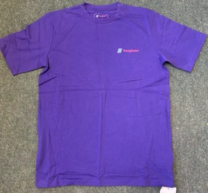 Berghaus Mens Cho Zine Short Sleeve Tee - Purple, Brand New With Tags. n14 - Picture 1 of 4