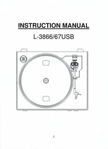 Lenco Bedienungsanleitung owners manual für L-3866/67 USB englisch Copy - Picture 1 of 1