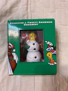 Sylvester und Tweety Schneemann Weihnachtsschmuck 1998 Warner Bros Exclusive - Bild 1 von 9