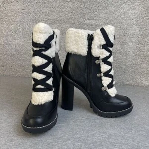 BCBGeneration Women's Palli Hiker Boots Black Sz 7M Heeled - Picture 1 of 8