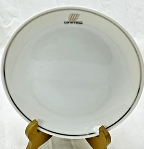 United Airlines  UAL Plates Silver Rim  Logo 6 3/4"  Wessco Aviation collectible - Picture 1 of 5