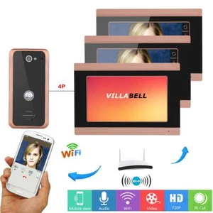 Video Doorbell Intercom 7" TFT LCD 3 Monitors Support Remote APP Recording - Picture 1 of 10
