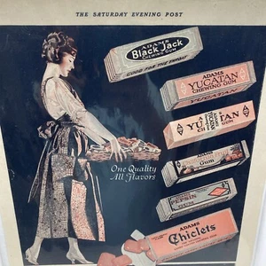 Adams Pure Chewing Gum 1921 Advertisement - COLES PHILLIPS Chiclets Pepsi Gum - Picture 1 of 5