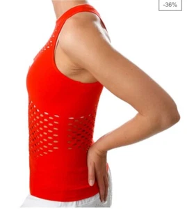 Adidas By Stella McCartney Yoga Running Top Vented | Red | size XS / S* - Picture 1 of 9