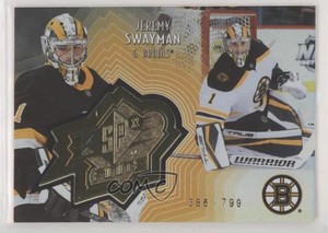 2021-22 Extended Series SPx Finite Radiance /799 Jeremy Swayman #SF-4 Rookie RC