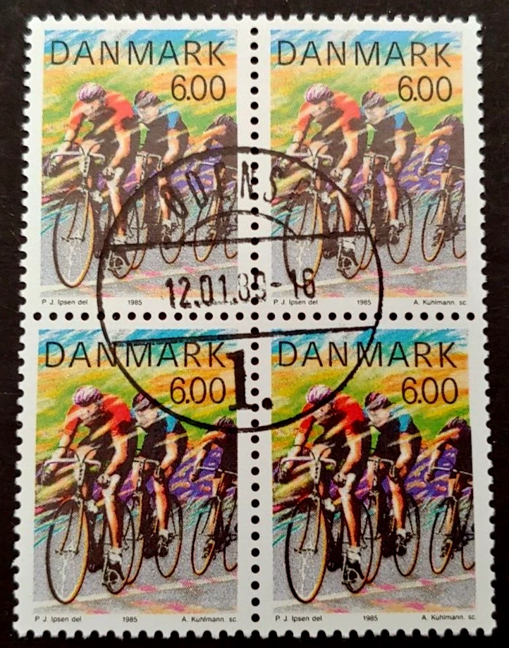 1985 年循环 6KR 4 块 VF 二手 DENMARK DÄNEMARK — 第 1/1 张图片