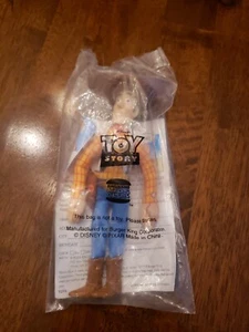 1995 Woody Toy Story 1 Original Disney Pixar Burger King Toy NIP Multicolor - Picture 1 of 3