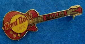 DALLAS TEXAS RED 4LC GRID BACK GIBSON LES PAUL GUITAR Hard Rock Cafe PIN - Picture 1 of 1