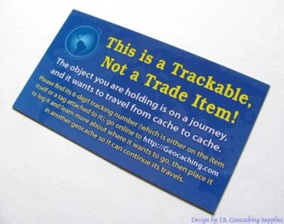 Geocaching Infokarten zu Geocoins & Trackables (5-20 Stück) - Bild 1 von 4