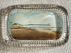 Vintage Glass Photo Paperweight Steel Pier Atlantic City, N.J. - Picture 1 of 6