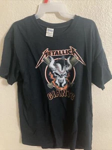 METALLICA San Francisco SF Giants Mens Crew Neck T-Shirt  L Heavy Metal - Picture 1 of 1