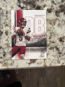 2024 TOPPS SIGNATURE NFL FOOTBALL ROOKIE CARD COMMANDERS JAYDEN DANIELS #194 - Picture 1 of 1