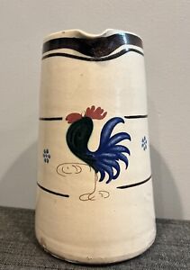 Vintage Italian Ceramiche Nicola Fasano Rooster Pitcher - Made in Italy
