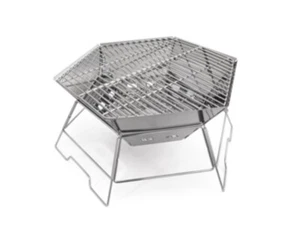 Edelstahl Grillschale Origin Outdoors Hexagon - auch als Feuerschale nutzbar - Bild 1 von 7