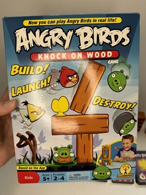 NIB Mattel Games - W2793-Board Game - Angry Birds - Image 1 of 4