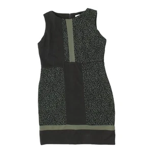 Vestido Vaina Pierre Cardin Paris Mujer Negro Estampado | Diseñador Vintage De Colección - Imagen 1 de 3
