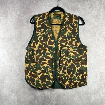 Vintage Hunter's Choice Vest Mens Small Green Camouflage Outdoor Camping Safari - Image 1 of 4