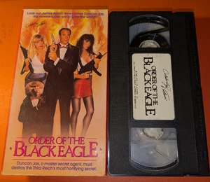 Order of the Black Eagle VHS Celebrity Video 1987 Duncan Jax Action Baboon Rare - Picture 1 of 4