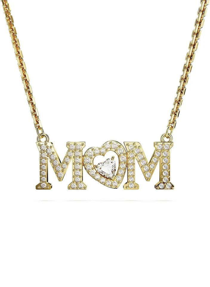 Collana A Cuore MOM Placcata Oro Per La Festa Della Mamma 5649933 - Immagine 1 di 4