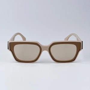 Fendi Men Sunglasses Beige Nude Brown Square AUTHENTIC FE40099I 57E BRAND NEW - Picture 1 of 9