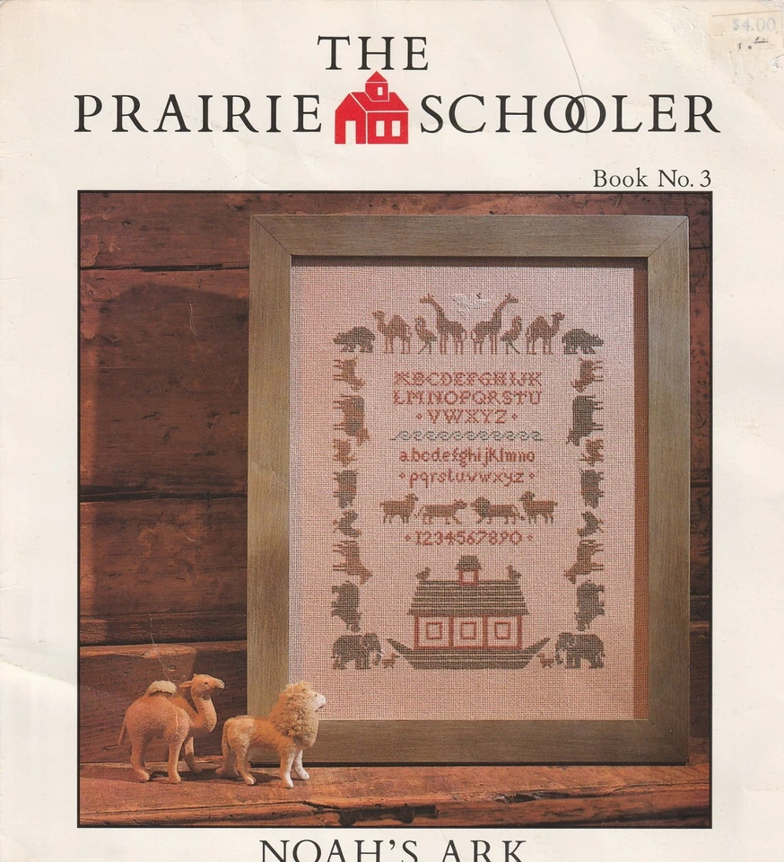 The Prairie Schooler Book No. 3, Noah's Ark , Cross Stitch Pattern Leaflet - Image 1 of 1