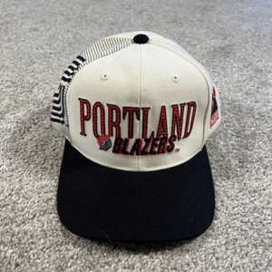 Cappello berretto snapback vintage Sports Specialties Portland Trail Blazers bianco nero - Foto 1 di 6