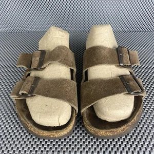 Birkenstock Arizona Sandals Womens 35 Brown Buckle Casual Made In Germany - Picture 1 of 11