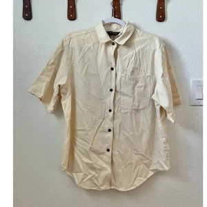 Willowbend Button Up Shirt Mens M Short Sleeve Chest Pocket Workwear Casual USA - Picture 1 of 18