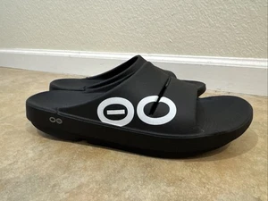 OOFOS Ooahh SPORTS Flex SLIDES / SANDALS Black - UNISEX Men’s 13 Women’s 15 EU46 - Picture 1 of 11