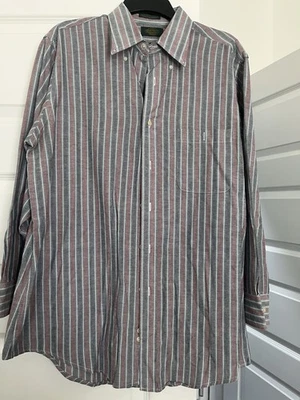 Camisa Surrey Tradicional Para Hombre Con Botones Manga Larga Talla L Con Bolsillo  Foto 1 de 4