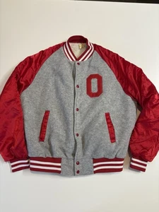 VTG 70s 80s Ohio State Buckeyes Letterman Varsity Jacket Fleece Lined SZ L - Picture 1 of 6
