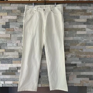 ermenegildo zegna White Denim Trousers Cotton Size 38 By 30 - Foto 1 di 8