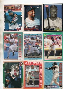 9 Kirby Puckett Minnesota Twins Karten Lot #1 schöne Mischung - Bild 1 von 1
