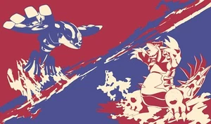 Primal Kyogre & Groudon Pokemon TCG Playmat & Office Mousepad | Pokémon TCG  - Picture 1 of 3