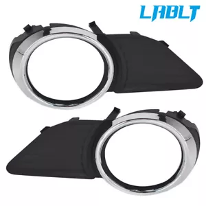 LABLT Front Fog Lights Lamps Cover Chrome Trim For 2011-2017 Toyota Sienna XLE - Foto 1 di 6