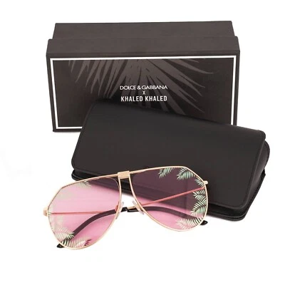 Gafas de sol Dolce & Gabbana Aviator Pilot Dj Khaled Dg 2248 dorado rosa 13530 Foto 1 de 4