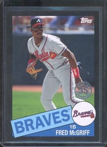 2020 Topps Update FRED MCGRIFF #85TB-8 1985 Baseball Black /299 Braves HOF - Picture 1 of 2