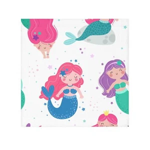 Mermaid Face Towel, Cute Beach Towel, Kids Bath Accessory, Mermaid Decor, Gifts - Picture 1 of 5