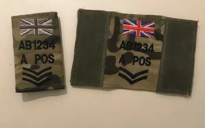 Virtus MTP Vest Badge, Zap Blood Rank TRF Union Jack, Army Military Personalised - Picture 1 of 1