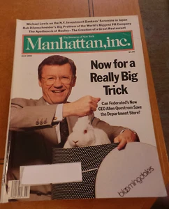 Manhattan Inc Magazine July 1990 Allen Questrom, CEO Federated Sto; David Bouley - Picture 1 of 4
