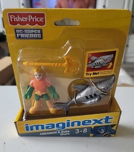 DC Super Friends Imaginext AQUAMAN & ROBO SHARK Action Figure Set Aquaman Misp - Picture 1 of 10