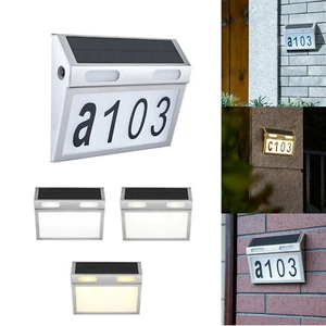 Letrero de dirección de luz solar LED para decoración de placa de puerta de jardín - Imagen 1 de 12