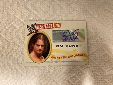 CM Punk 2007 Topps Heritage III WWE Autograph HGA 9 Mint First Auto