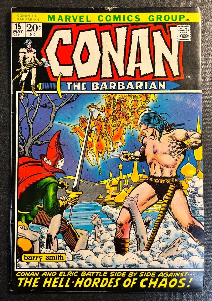 Conan el Bárbaro 15 EDICIÓN CLAVE 1ª aplicación KULAN GATH Windsor Smith Vol 1 1970 Foto 1 de 2